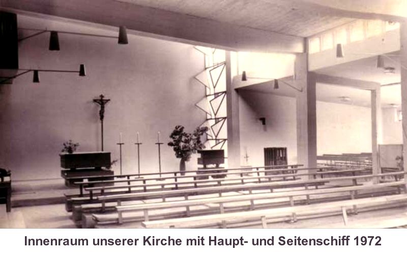 Der Kircheninnenraum 1972